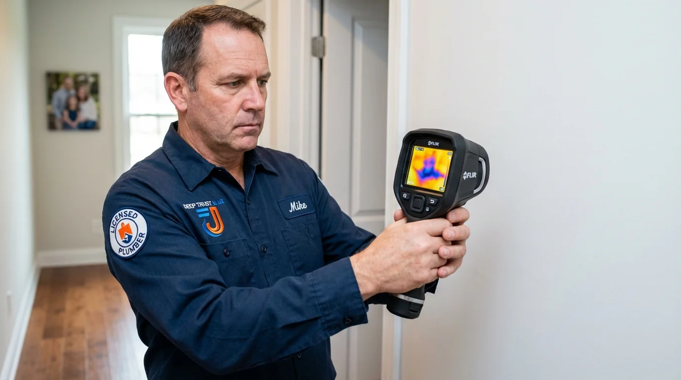 Thermal imaging leak detection by Johns Plumbing LLC in Elyria